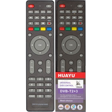 Пульт Huayu для приставок DVB-T2+3 ! корпус пульта как МТС DN300